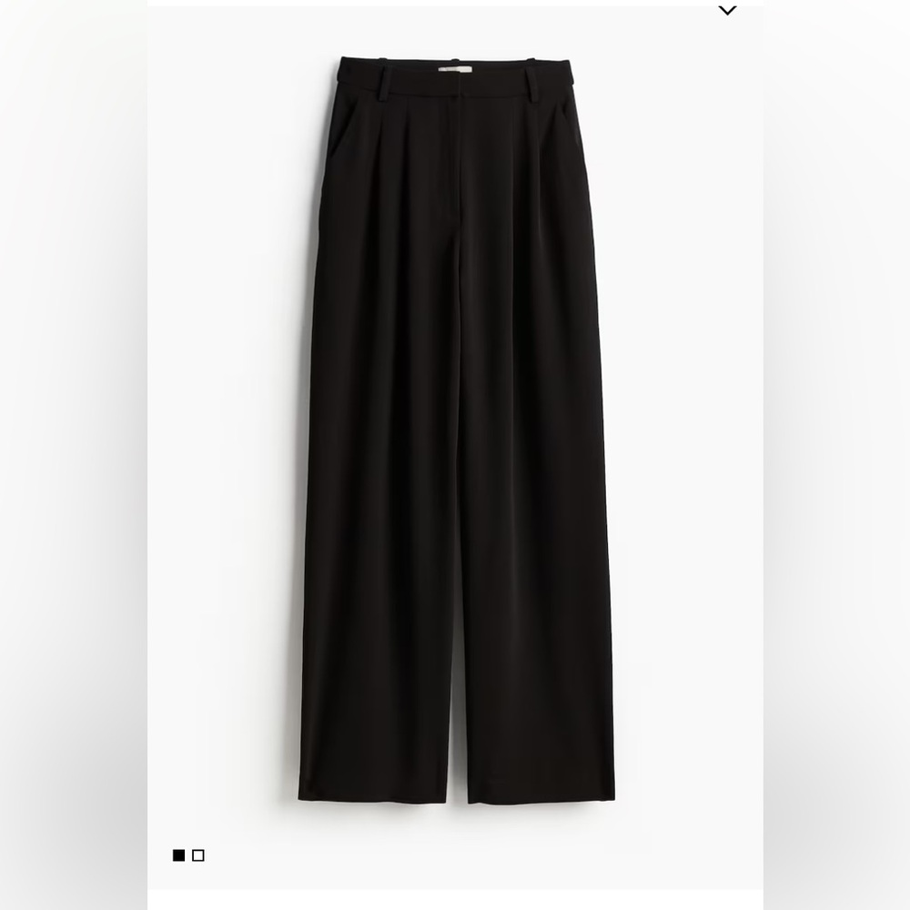 H&M Black Wide Leg Women's Pants